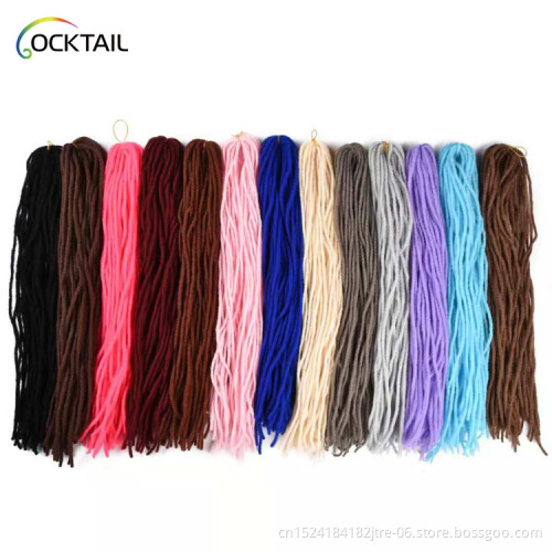 Free sample Japanese fiber new design comfortable wearing handmade dreadlocks crochet braid